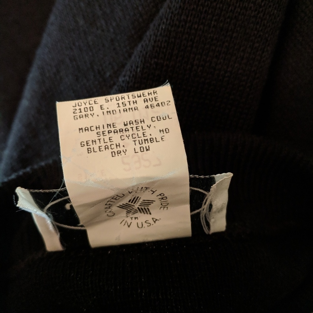 Joyce 90's vintage style long black sweater - Picture 3 of 7